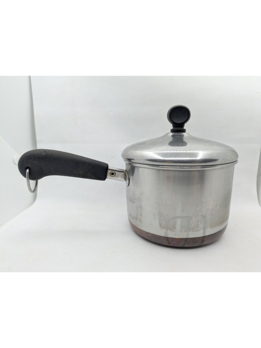 Revere Ware 1 1/2 Quart Saucepan Pot &Farberware Lid Vintage Copper Bottom Sauce